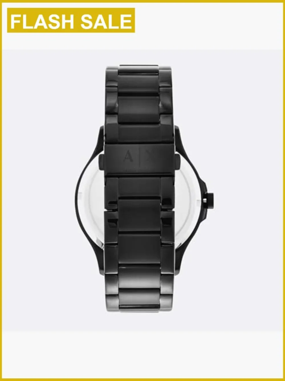Men's Stainless Steel Analog Wrist Watch, Quartz Movement, 46mm Case, Water